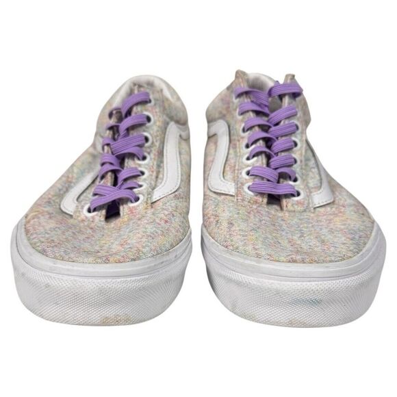 Vans Old Skool Rainbow Jersey Multicolor White Womens US 8.5 men's US 7 shoe - Picture 3 of 5